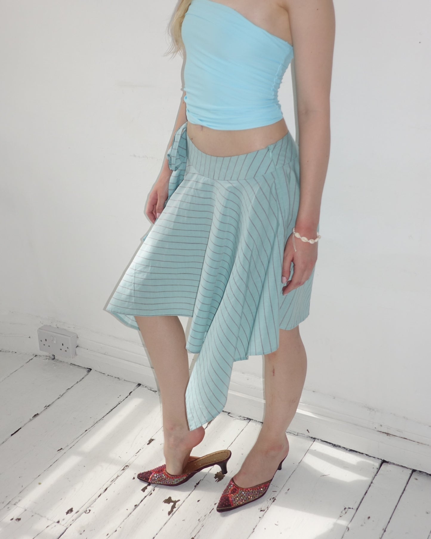 The Laila Skirt in Mint Humbug