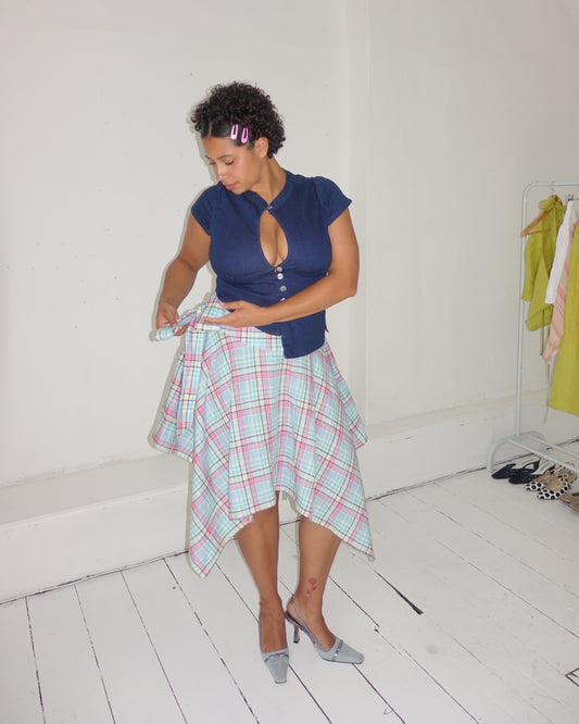 The Laila Skirt in Gelato Linen