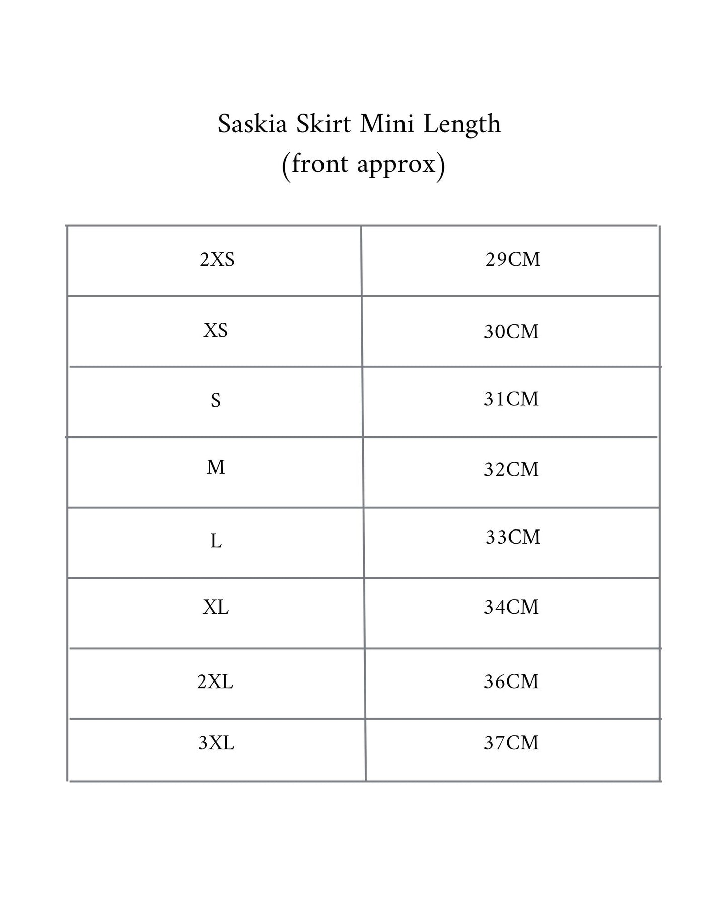 The Mini Saskia Skirt