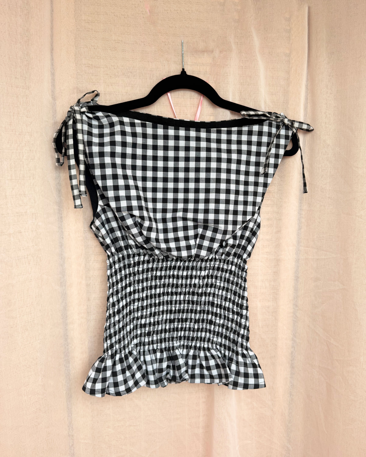 16. The Amelie Top in Gingham - XL