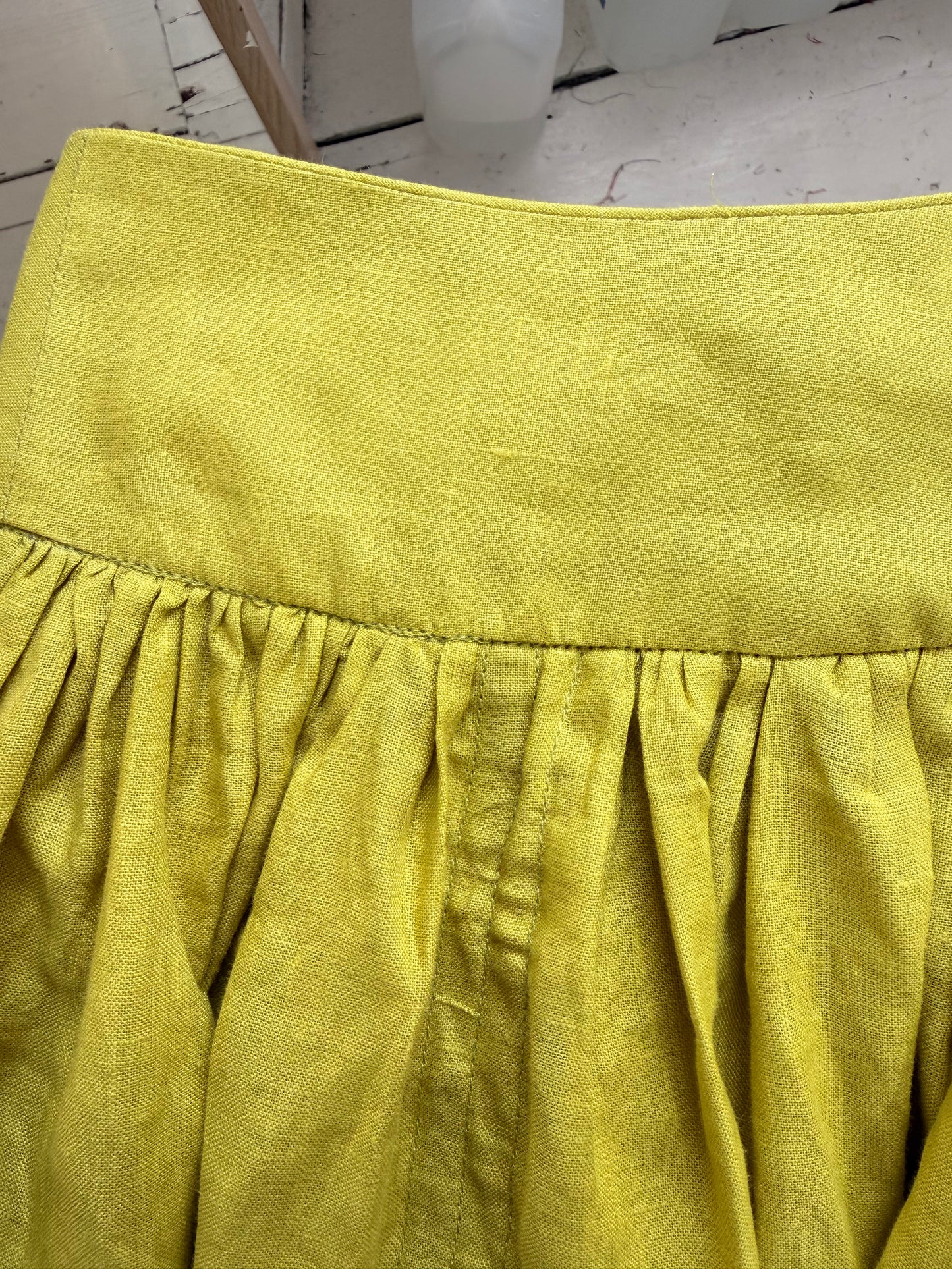 74. The Lola Skirt in Chartreuse - XS