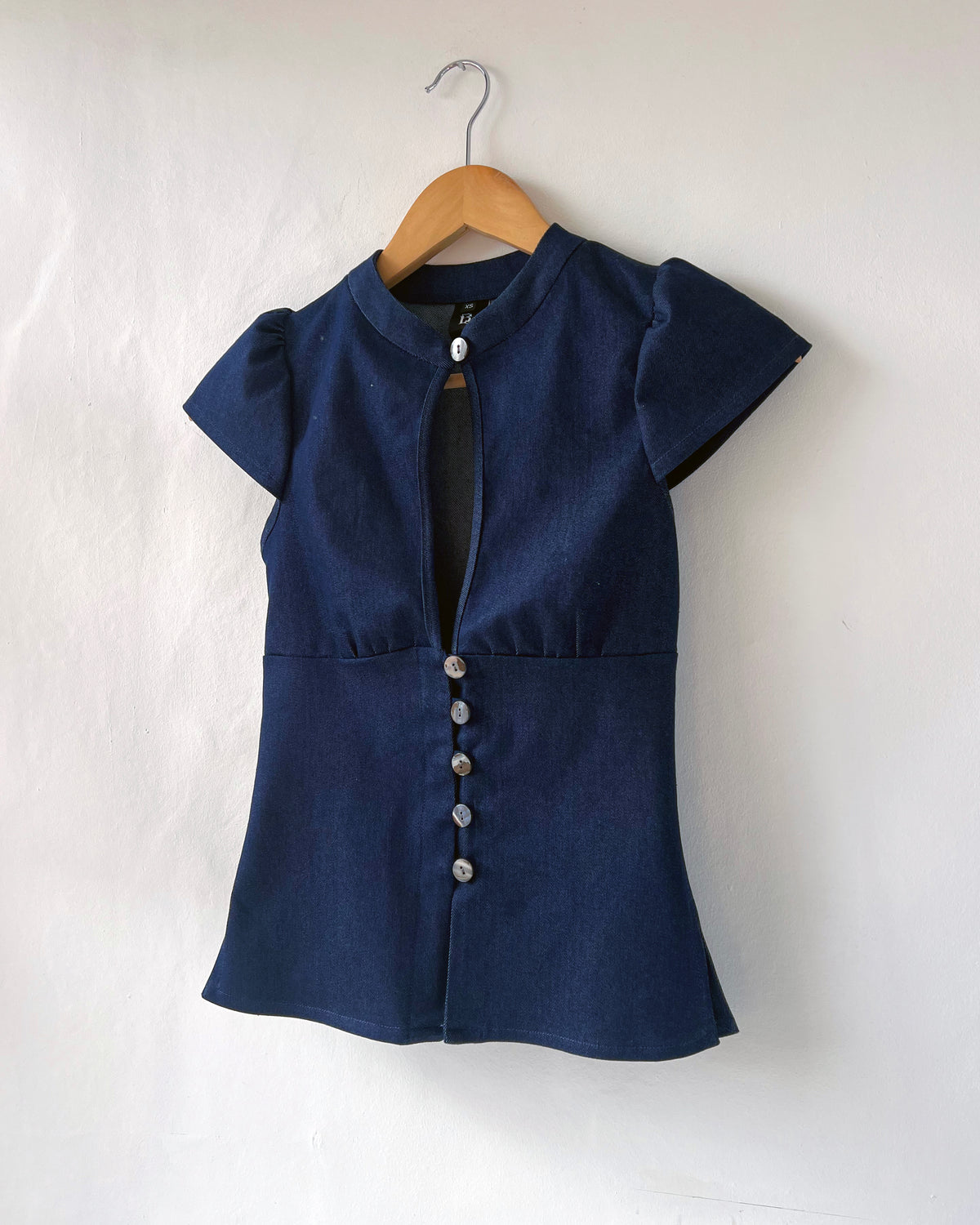 1. The Paulina Top in Denim - S