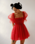 Load image into Gallery viewer, The Babydoll in Cherry Red - Mini or Midi
