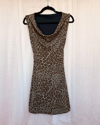 66. The Lyra Dress in Leopard - M