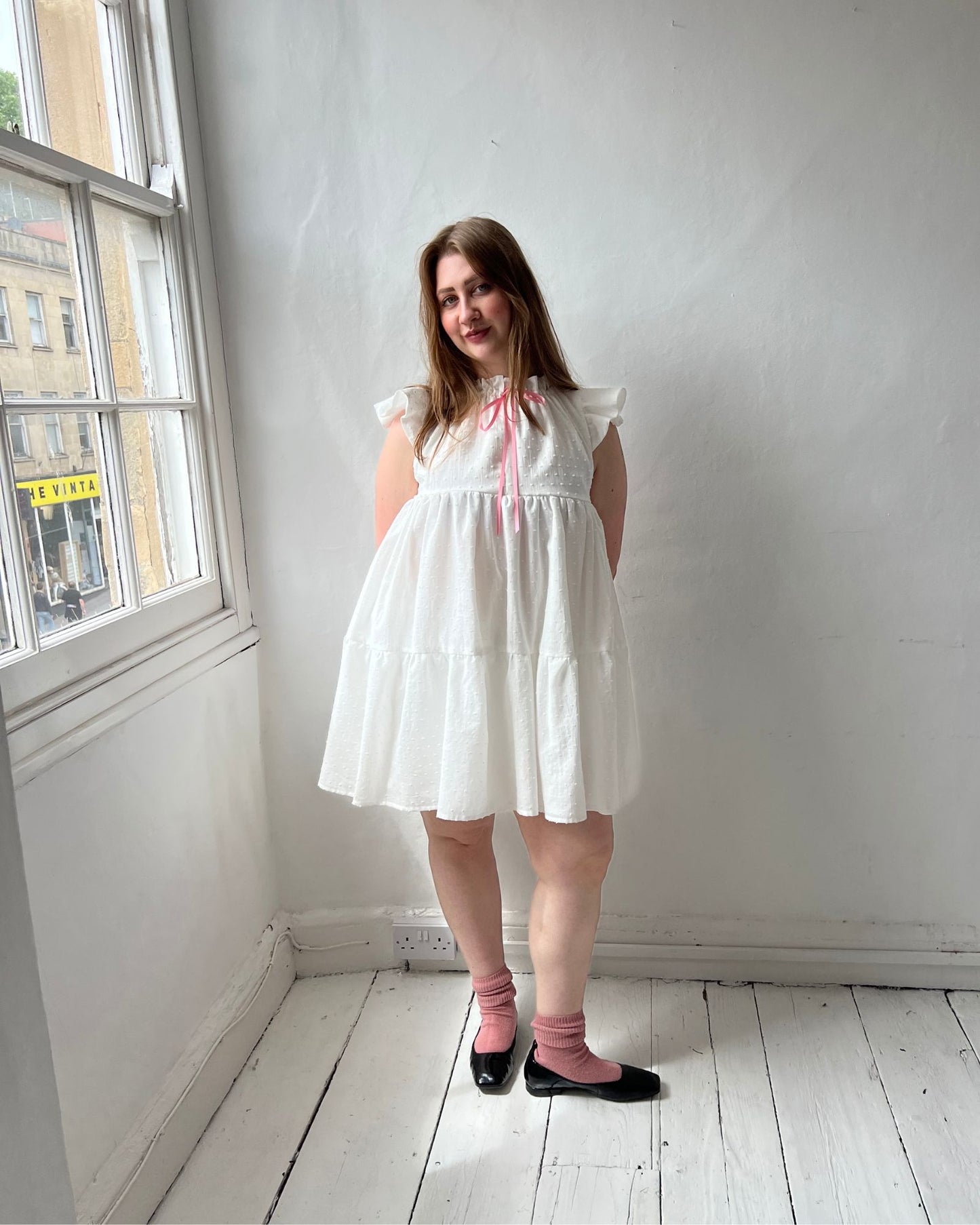 The Savannah Dress in Ivory
