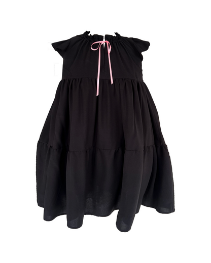 The Savannah Dress in Black Viscose