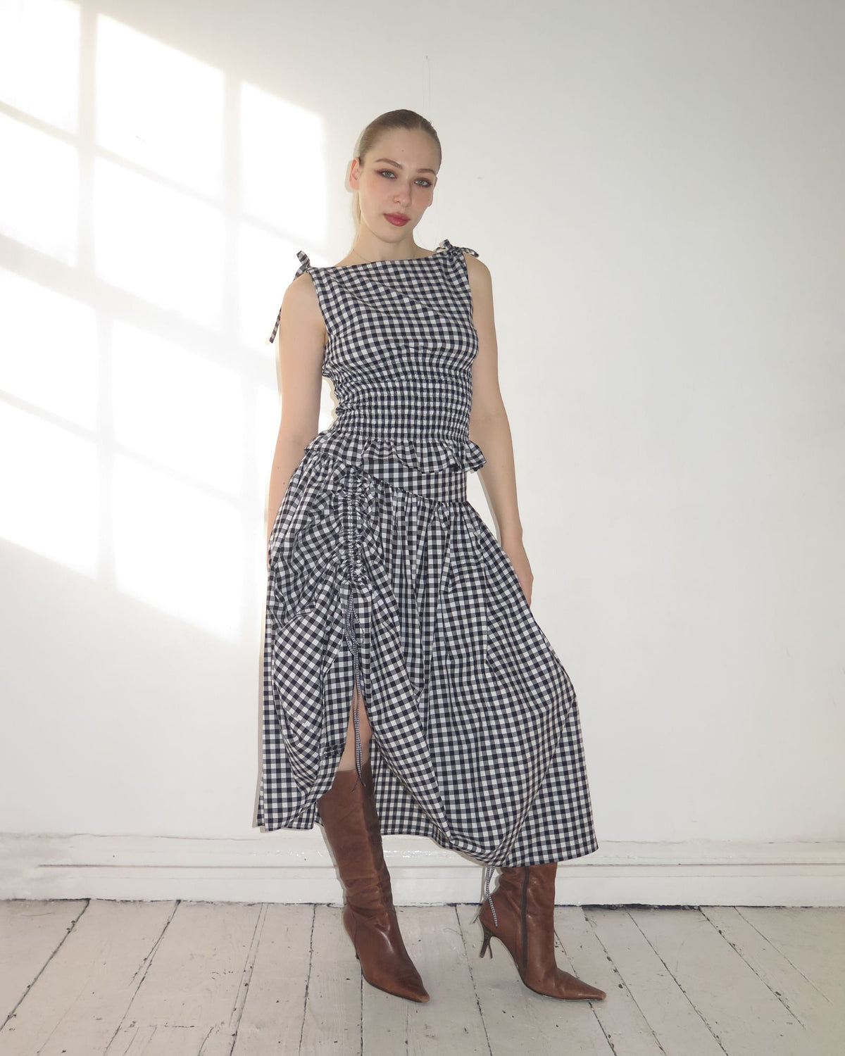 44. The Lola Skirt in Gingham - XS/S