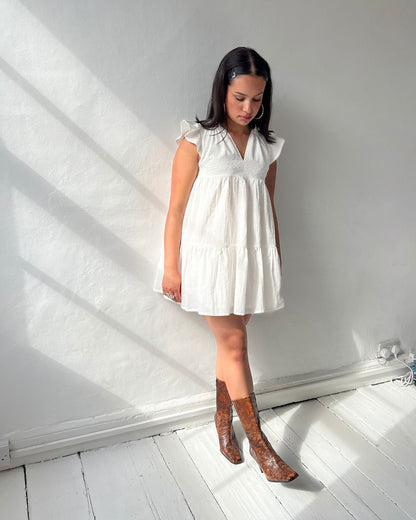 The Savannah Dress in Ivory