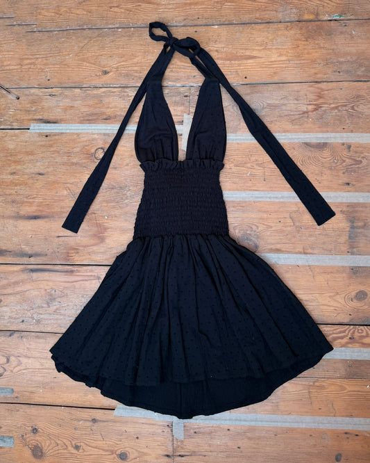 37. The Freya Mini Dress in Black - S