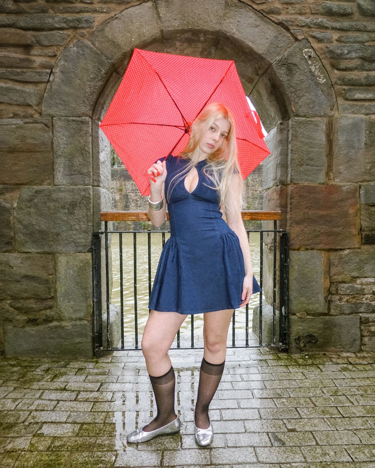 The Paulina Dress in Indigo Denim
