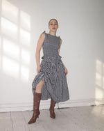 Load image into Gallery viewer, The Lola Skirt in Monochrome Gingham
