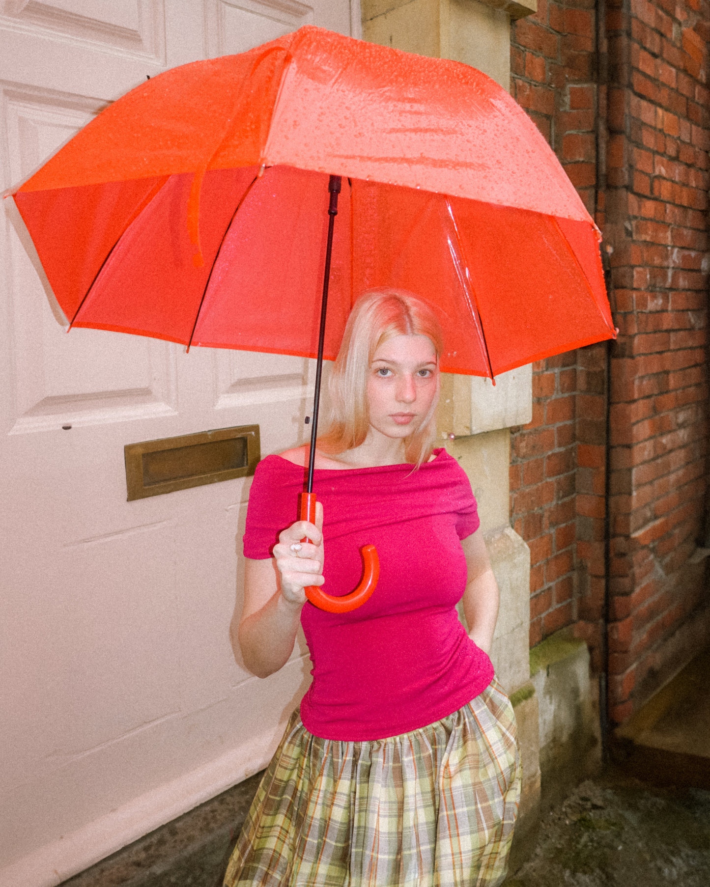 The Ava in Raspberry Short Sleeve
