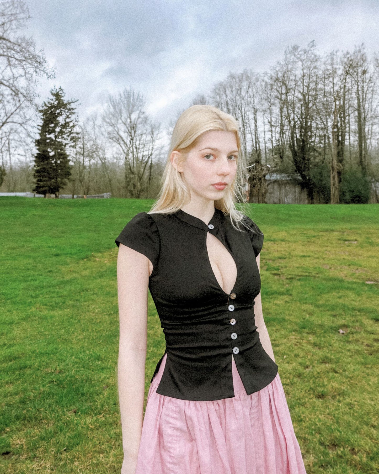 The Paulina Top in Black