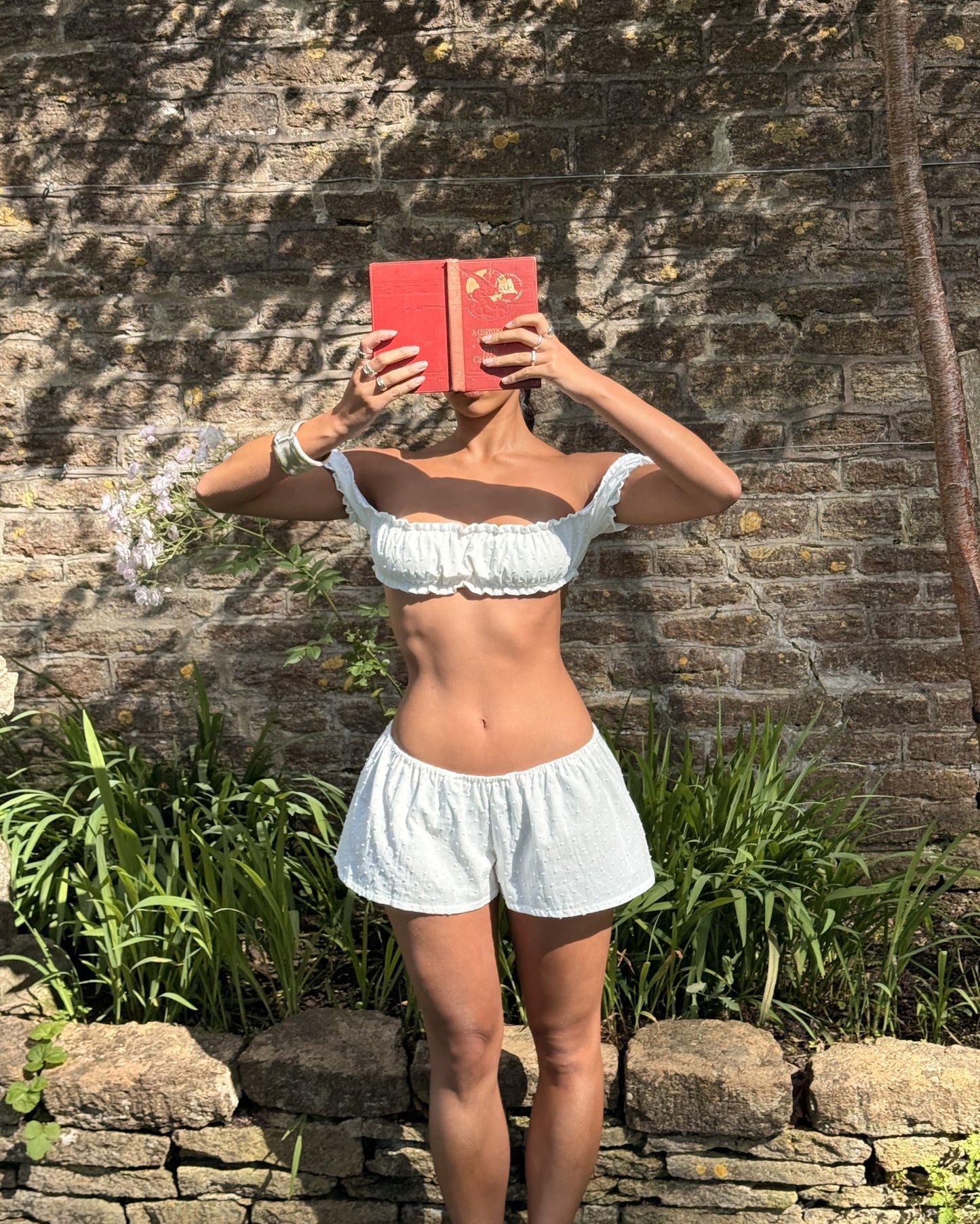 The Camille Shorts in Ivory