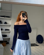 Load image into Gallery viewer, The Ava Top in Navy
