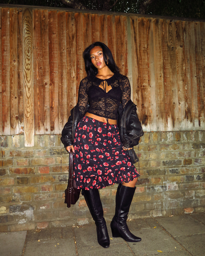 The Nora Skirt in Poppy