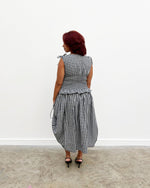 Load image into Gallery viewer, The Lola Skirt in Monochrome Gingham
