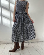 Load image into Gallery viewer, The Lola Skirt in Monochrome Gingham
