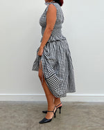 Load image into Gallery viewer, The Lola Skirt in Monochrome Gingham
