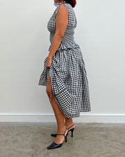 The Lola Skirt in Monochrome Gingham