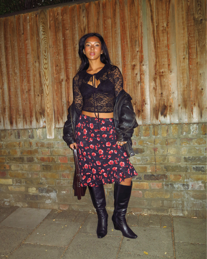 The Nora Skirt in Poppy