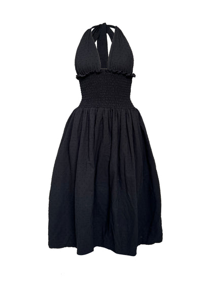 8. The Freya Maxi Dress in Black - L