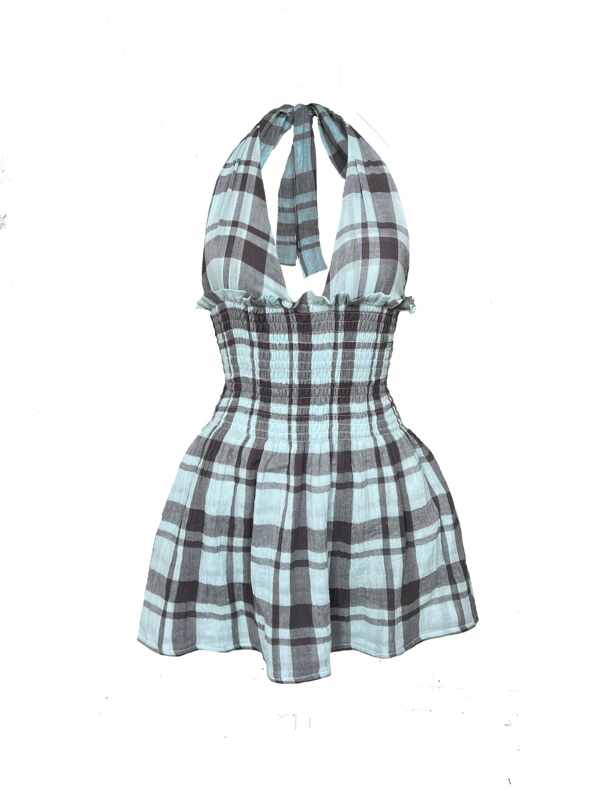 65. The Freya Mini in Stormy Check - S
