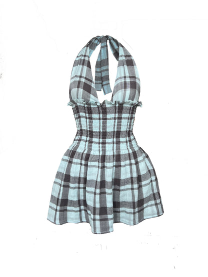 65. The Freya Mini in Stormy Check - S