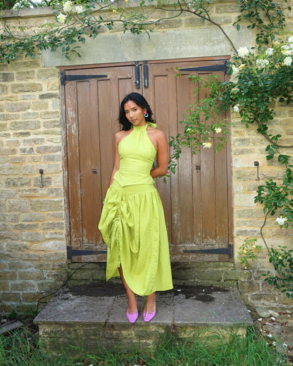 74. The Lola Skirt in Chartreuse - XS