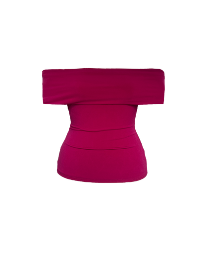 The Ava in Raspberry Short Sleeve