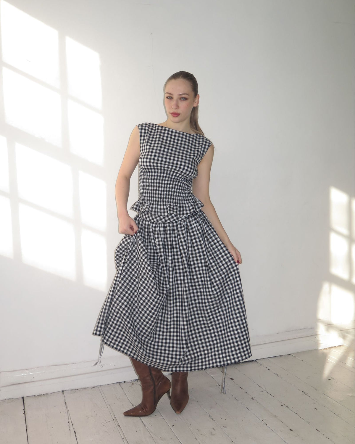 44. The Lola Skirt in Gingham - XS/S