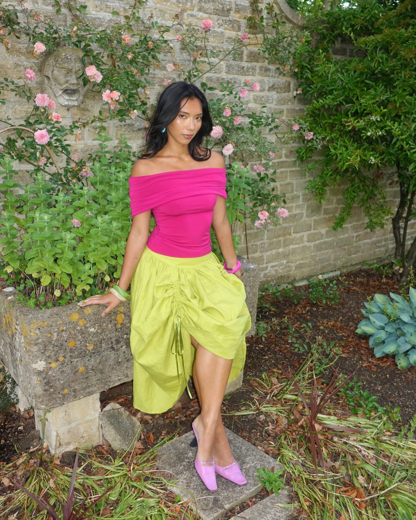The Ava in Raspberry Short Sleeve