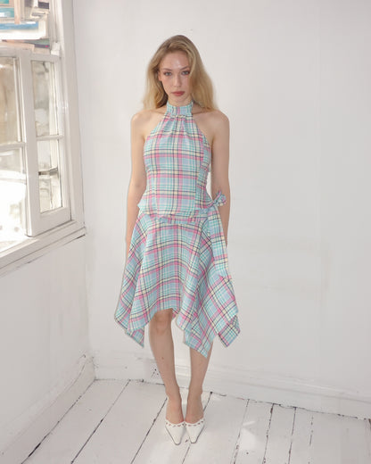 The Zoe Halter in Gelato Linen