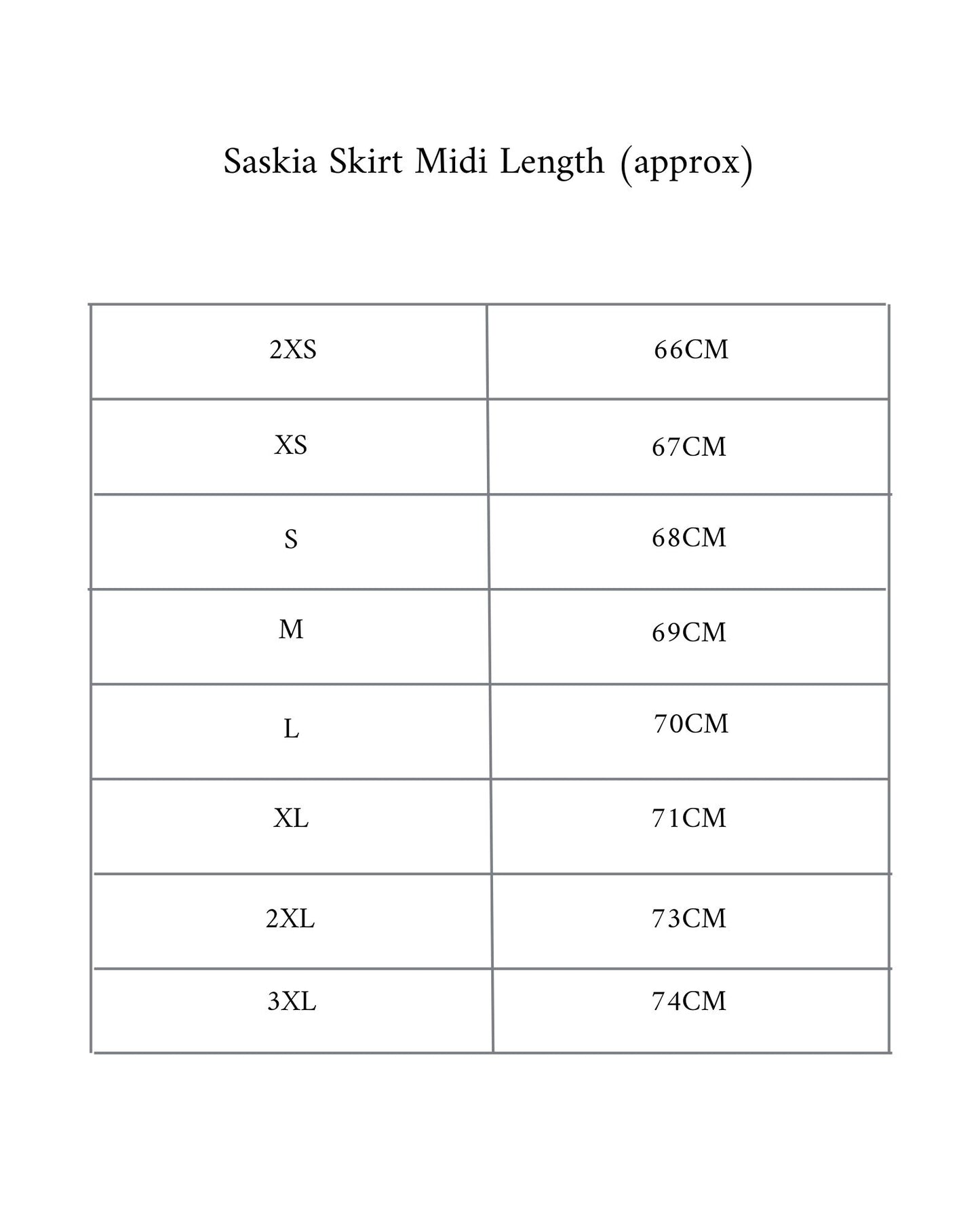 The Midi Saskia Skirt