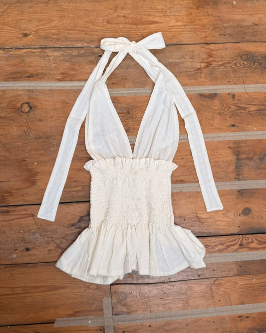 34. The Ivory Freya Top - L