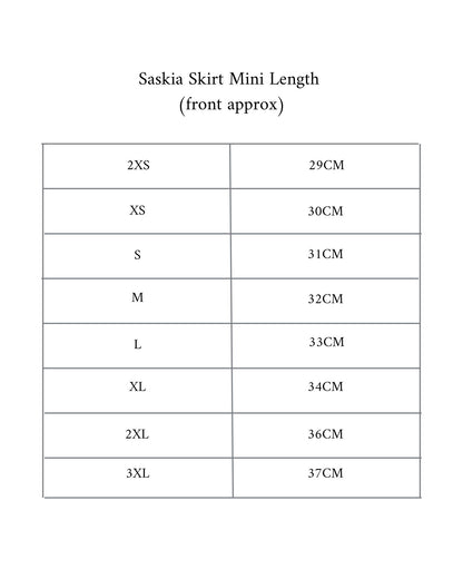 The Mini Saskia Skirt