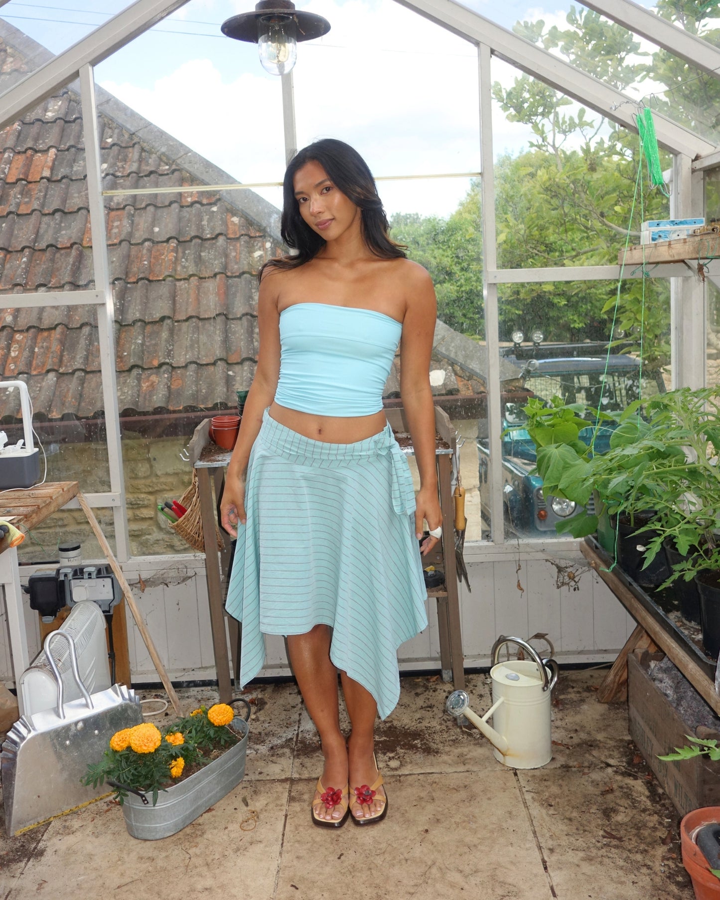 The Laila Skirt in Mint Humbug