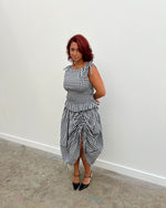 Load image into Gallery viewer, The Lola Skirt in Monochrome Gingham
