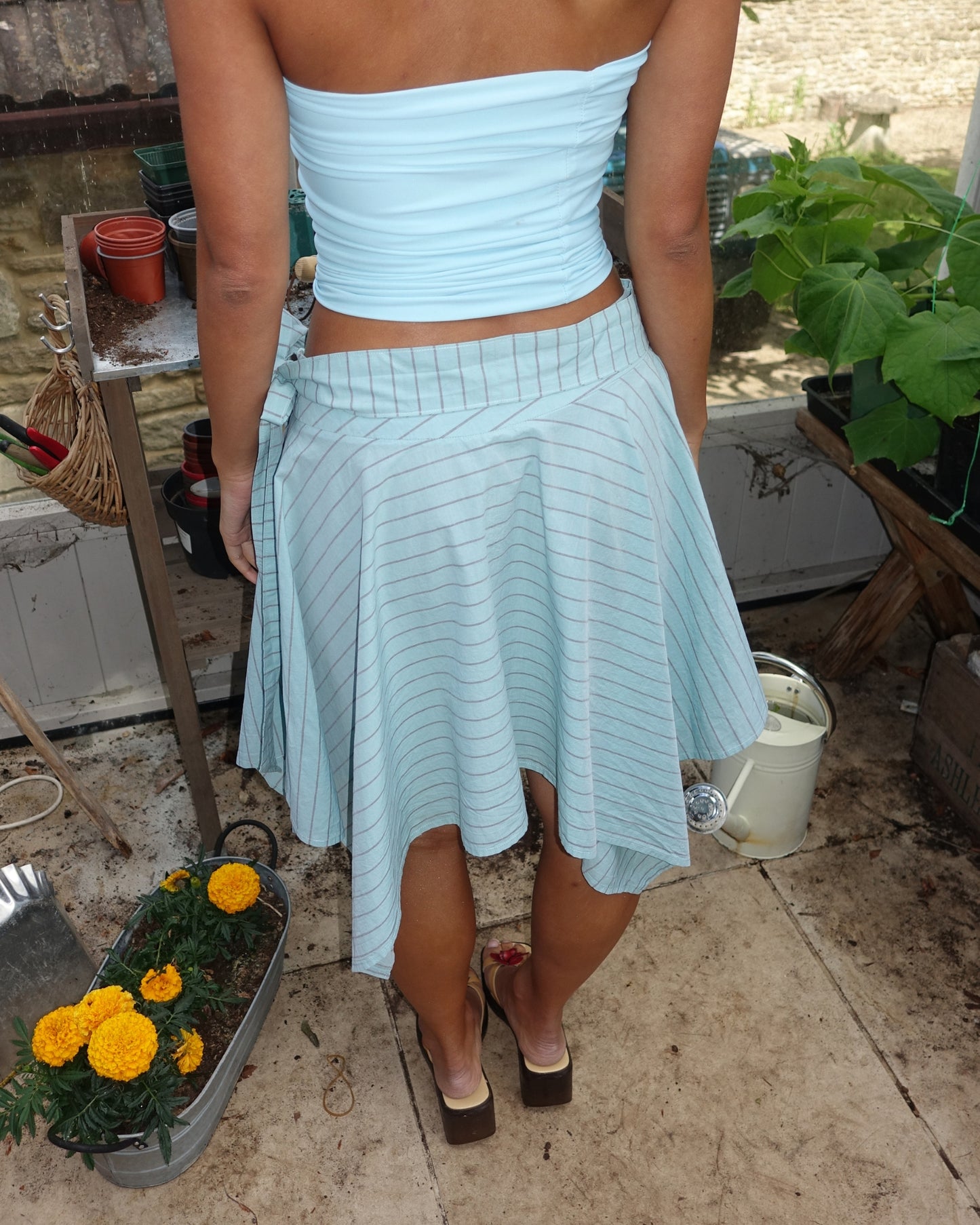 The Laila Skirt in Mint Humbug