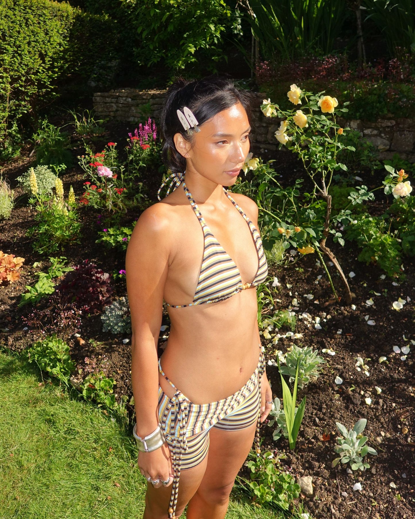 The Cleo Bikini Top in Sunflower