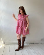Load image into Gallery viewer, The Savannah Dress in Red Gingham
