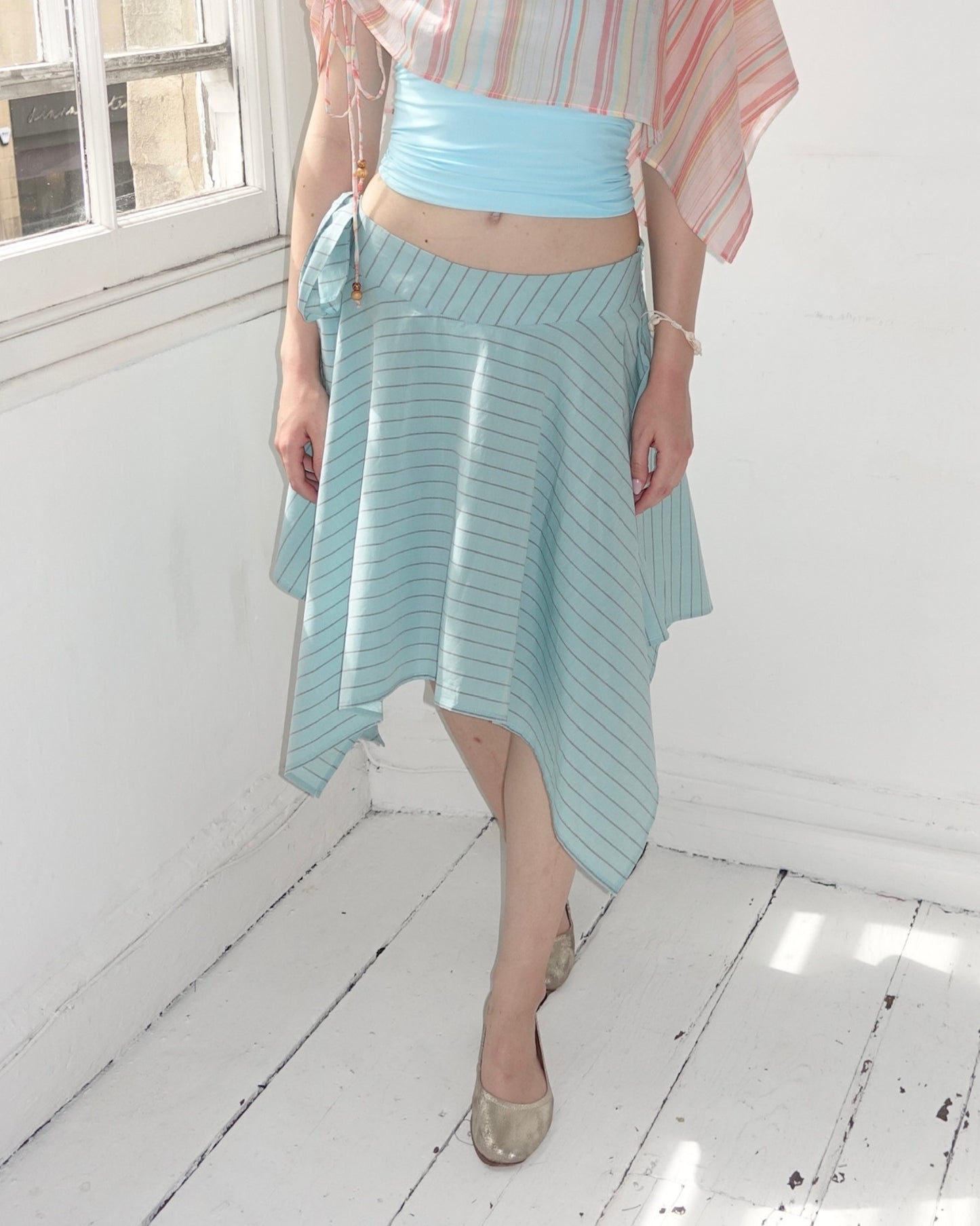 The Laila Skirt in Mint Humbug
