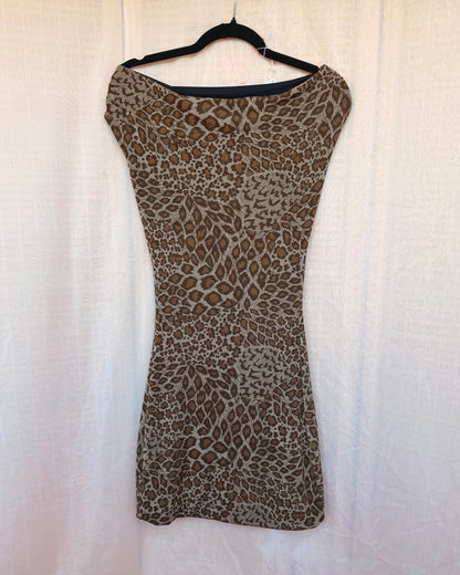 66. The Lyra Dress in Leopard - M
