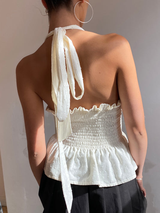 34. The Ivory Freya Top - L