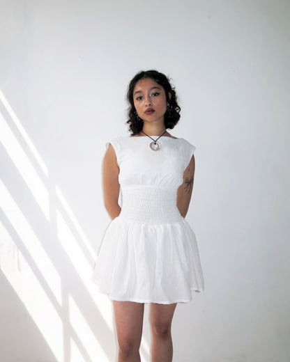 75. The Amelie Dress in Ivory - XS