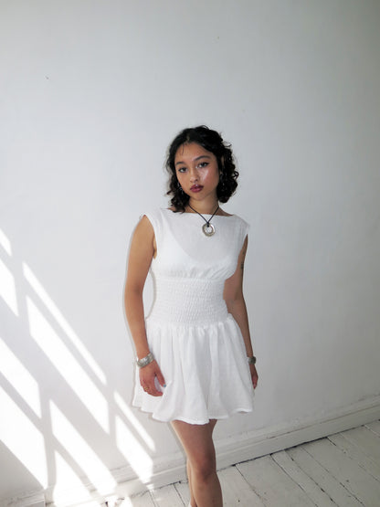 75. The Amelie Dress in Ivory - XS