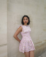 Load image into Gallery viewer, The Amélie Dress in Pink Ditsy
