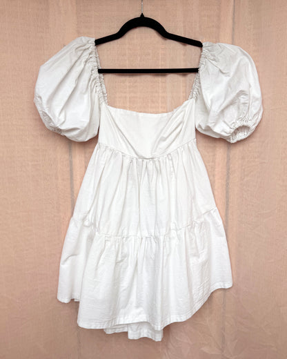 10. The Fantasia Dress in White Cotton - M
