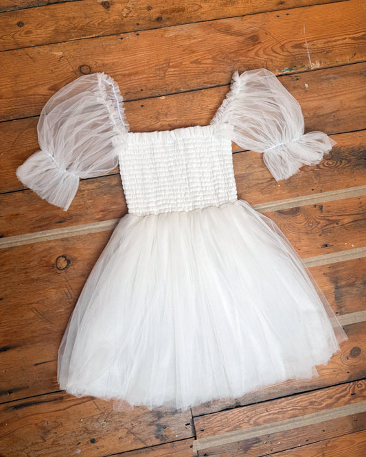 13. The Mini Bridal Tulle Babydoll Dress - XS/S