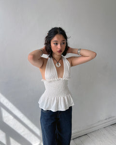 The Freya Top in Ivory